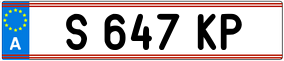 Trailer License Plate